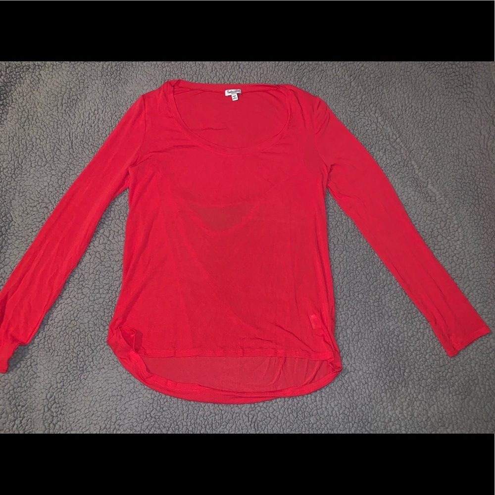 Beautiful coral long sleeved top